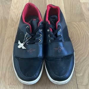 Creative Recreation black leather low top